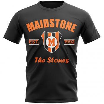 T-shirt de Football Noir Établi Maidstone