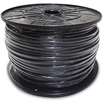 Schwarzes Parallelschnittstellenkabel 2 x 0,75 mm 700 m Ø 400 x 200 mm