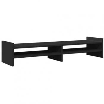 Structure de Support Double pour Moniteur Noir – 100x27x20 cm