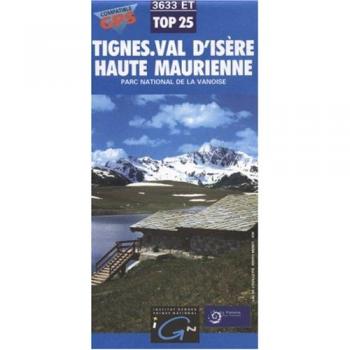 Carte IGN Tignes 3633
