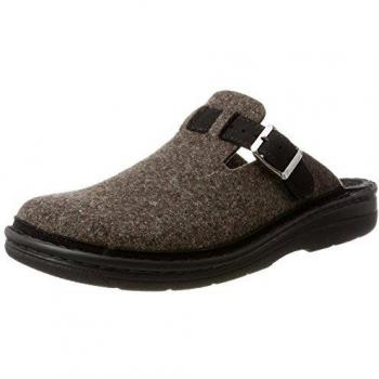 Berkemann Herren Pantoffeln Mirko, Mohairfilz, Braun 05710-459