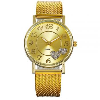 RVS Mesh Dameshorloge met Quartz Mechanisme