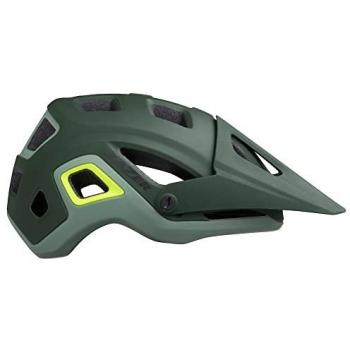 LAZER Impala Downhill Helm, Matte Dunkelgrün mit Gelben Akzenten, Größe M