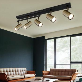 Elegante Deckenlampe mit 5 Strahlern