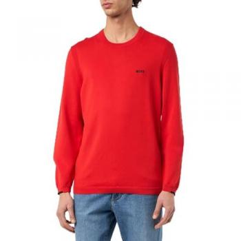 BOSS Rundhalspullover Ever-X_CN in open red645 3XL