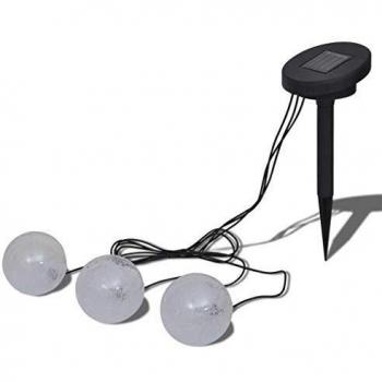 VidaXL Set de 3 Lámparas LED Flotantes Solares para Estanque