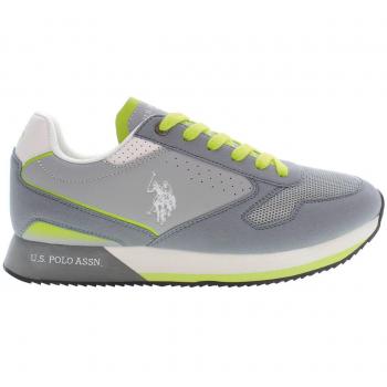 US POLO Nobil 003 Sneakers Uomo Grigio Verde Chiaro Taglia 45