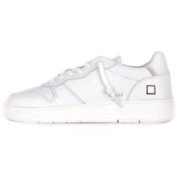 D.A.T.E. 9 US White Leather Kicks