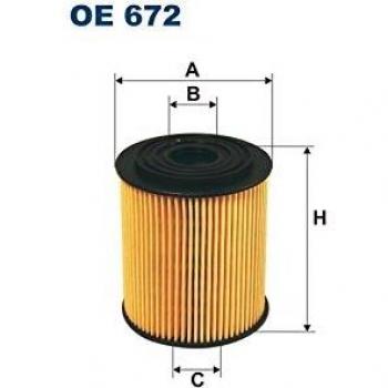 Filtre à huile moteur FILTRON OE672