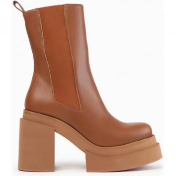 Botines Selene de Paloma Barceló en piel marrón