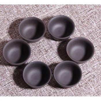 Kit de Thés Kung Fu – 6 Tasses Yixing Violet, Boîte de Conservation