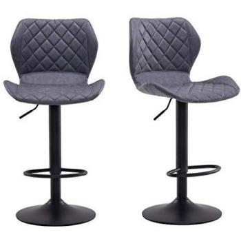 Requena Adjustable Swivel Bar Stools Set of 2