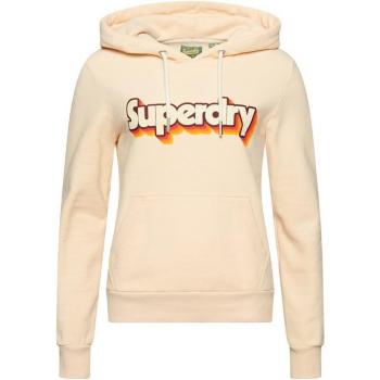 Sudadera Superdry para mujer con logotipo de los años 70 beige