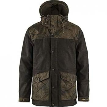 Fjällräven Värmland Wolle Jacke Herren Dunkel Oliv/Camo
