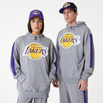 Sweat à Capuche New Era Los Angeles Lakers Color Block Gris Taille S