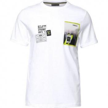 Print-Mix Rundhals T-Shirt für Herren