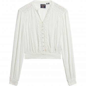 Blouse smockée femme Superdry taille 38