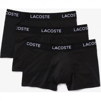 Caleçon Lacoste Hommes Microfibre Noir Trio – Taille L