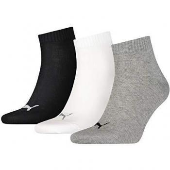 Calcetines Puma Quarter Plain, Pack de 3