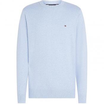 Herren Strickpullover mit Logo-Stitching 'PIMA' in Hellblau