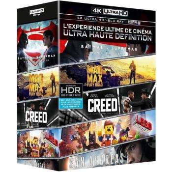 Coffret Batman v Superman + Mad Max Fury Road + Creed + San Andreas + Lego