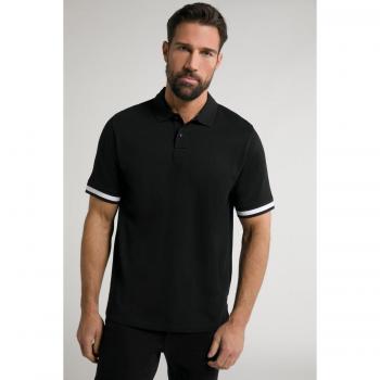 Maglia polo nera cotone Pima uomo taglia XXL JP1880