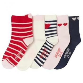 Vibrant Rouge Cœurs – Collection 5 Pailles