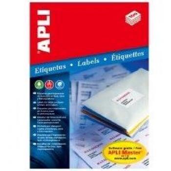 Apli 1276 White Label Pack – 100 Blätter – 70 × 42,4 mm