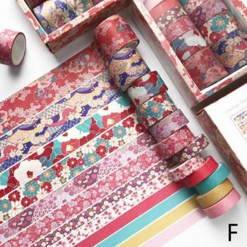 12 Pcs Retro Washi Tape Assortment