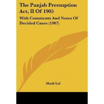 The Punjab Preemption Act II Of 1905