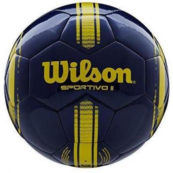 Wilson Unisex Adult Soccer Ball NCAA Sportivo II SB Größe 5 – Navy & Yellow, Offiziell zertifiziert