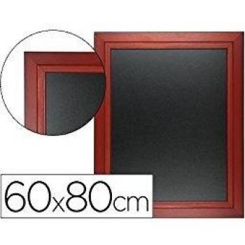 Pizarra negra liderpapel mural de madera con superficie para rotuladores tipo tiza 60x80cm