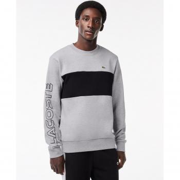 Sudadera Lacoste Classic Logo gris negro