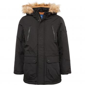 TOM TAILOR Kinder Jungen Jacke Fabric Mix Parkajacke, Schwarz (Black 2999), 140