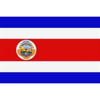 Trends4cents XXL Costa Rica Fahne 250 x 150 cm mit 3 Ösen aus 100g/m² Stoff