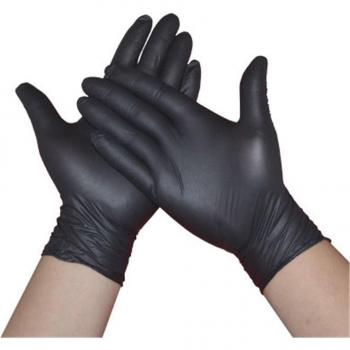 Fast Delivery Black Nitrile Disposable Gloves