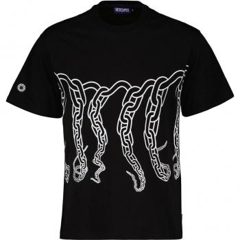 Octopus Men's Black Chain Logo Tee