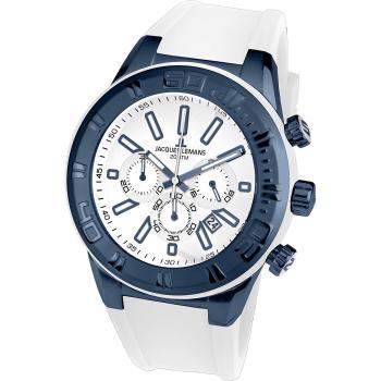 Jacques Lemans Herren Smartwatch – Quarzchronometer 1‑1820J (Silikon)