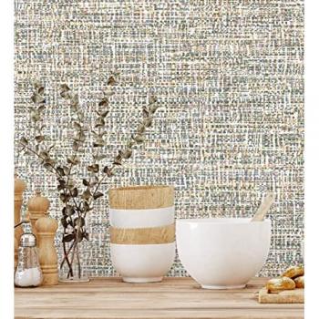 Papel pintado vinílico imitación tela jaspeada con relieve Kilamba 681016