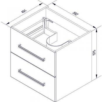 FACKELMANN Badezimmer-Schrank “Soft‑Close” – 60 cm Breite
