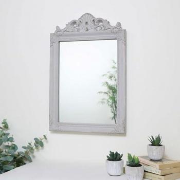 Antique Taupe Decorative Wall Mirror 36cm x 55cm