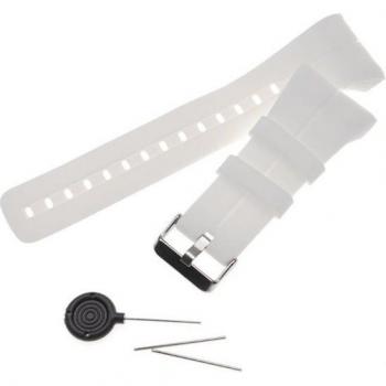 Bracelet VH‑BW compatible Polar M400 / M430, montre connectée – 14,5 × 8,9 cm, silicone blanc