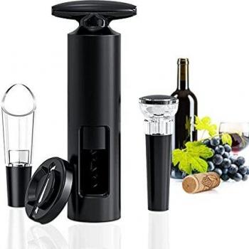 AMLINK Wine Gift Set with Foil Cutter and Pump Stopper