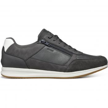 UK 10.5 Geox Avery A Male Graphite Athletic Footwear
