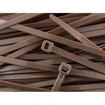 UltraSecure X100 Brown Wire Tie Bundle – 300 mm