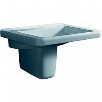 Keramag Waschtisch Dejuna, unterfahrbar, oHl. oÜl, 550x525cm KeraTect weiß