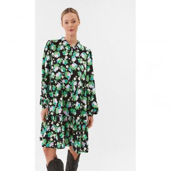 YAS Buntes Kleid im Hemd-Stil