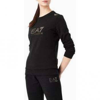 Felpa EA7 Nera Donna Art 8NTM45 TJ9RZ 1200
