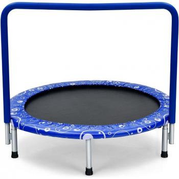 Coast Trampoline Pliable pour Petits Enfants Bleu Noir