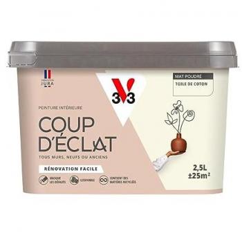 V33 Peinture Murale Intérieure Gris Silex 2,5L